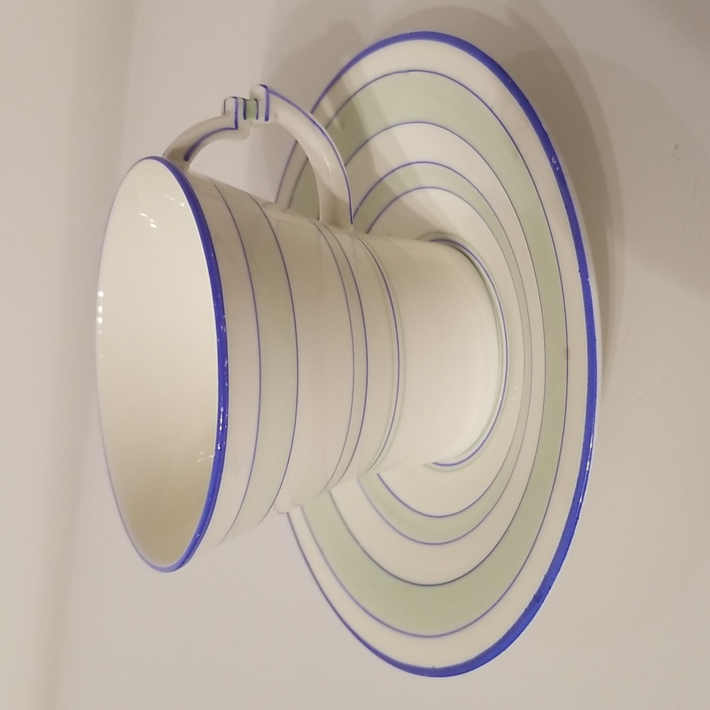 1930s Vintage Royal Albert Art Deco Teacup and Saucer Set